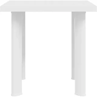 vidaXL Gartentisch 80 x 75 x 72 cm Weiß