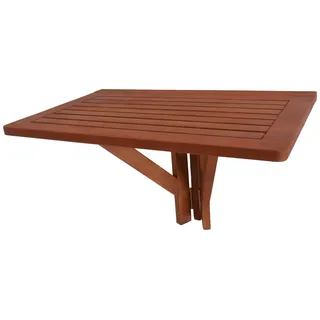 Garden Pleasure Balkonhängetisch 60 x 40 x 37 cm Braun