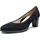Orly Plateau-Pumps Leder Blau 38