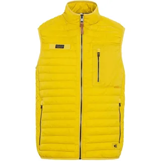 camel active Herren Leichte Steppweste aus recyceltem Polyamid Gelb, menswear-60