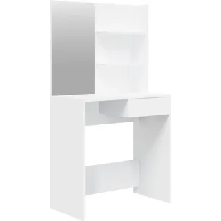 vidaXL Schminktisch mit Spiegel Weiß 74,5x40x141 cm - Weiß