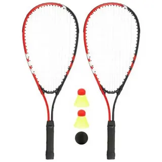 Avento Crossminton-set - Red / Grey - One Size