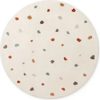 HANSE HOME Funny Dots Kinderteppich 160 x 160 cm Beige/Weiß