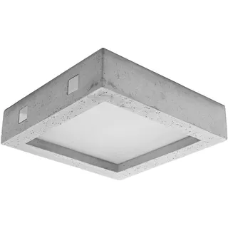 Deckenleuchte RIZA Beton 1xLED 18W Beton/Glas 8x33x33cm Sollux Lighting - Weiß