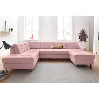 sit&more Wohnlandschaft Mikrofaser 2-Sitzer Flamingo