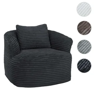 Sessel HWC-P18, Loungesessel Relaxsessel Polstersessel Cocktailsessel, Stoff/Textil Cord (370g/m2) ~
