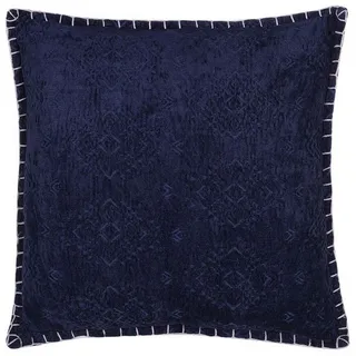 Beliani Dekokissen Melur 45 x 45 cm Dunkelblau