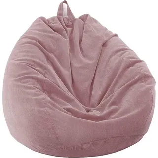Corduroy-Lounge-Stuhl ohne Füllung für Außen Innen Entspannung (Rosa 100x120cm)