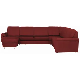 Beldomo System Wohnlandschaft , Rot , Metall , U-Form , 336x240 cm , Goldenes M , Typenauswahl, Bettkasten erhältlich, Fußauswahl, Stoffauswahl, seitenverkehrt erhältlich, Bettfunktion erhältlich, Hocker erhältlich, Rückenfutter, individuell planbar , Wohnzimmer, Sofas & Couches, Wohnlandschaften, Wohnlandschaften in U-Form
