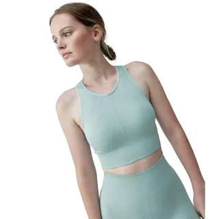Born Living Yoga Keila Seamless Sport-top Mit Mittlerer Bis Hoher Unterstützung - Jade Grey - S