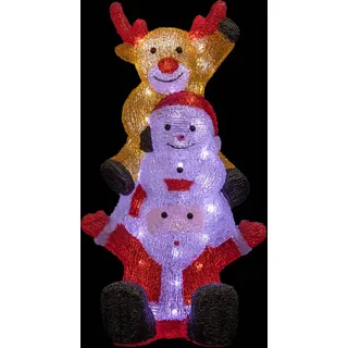 LED-Deko für Außenbereich, Weihnachtsfiguren, 60 LED