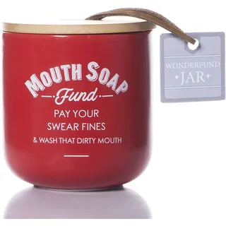 Boxer Gifts Mundseife-Fonds-Spardose Swearing Fine Coin Saver Box Lustiges Freunde, Familie und Kollegen, rot, One Size