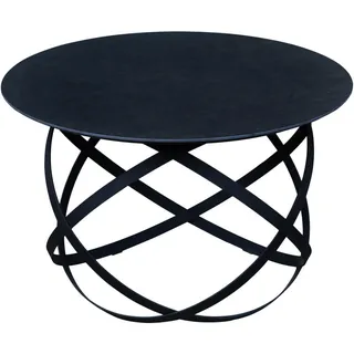 Livetastic Couchtisch , Schwarz , Metall, Keramik , rund , rund , 70x45x70 cm , Wohnzimmer, Wohnzimmertische, Couchtische, Couchtische rund