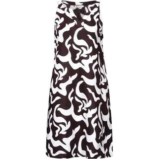STREET ONE Druckkleid Midi Braun 42