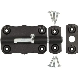 KOTARBAU® Grendelriegel 75 mm Türriegel Mit Knopfgriff Schlossriegel Schieberiegel Torriegel Bolzenriegel Möbelriegel Schubriegel Bolzenriegel