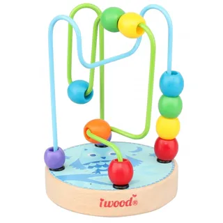 Hlzernes Labyrinth mit vernetzter Eule