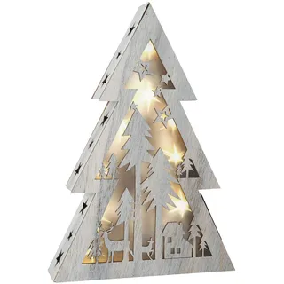 small foot Weihnachtsbeleuchtung, Holz, weiß, 26 x 5.5 x 37 cm