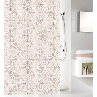 KLEINE WOLKE Duschvorhang Bloom 180 x 200 cm beige