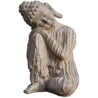 MagiDeal Buddha Figur Buddha Garten Statue Harz Desktop Orament Dekorative Skulptur für den Schrank Balkon Eingang Home Dekoration