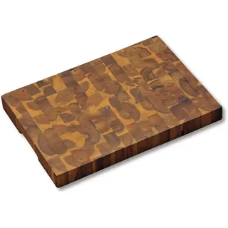 KESPER | Profi-Schneidbrett, Material: Akazienholz (Stirnholz), Maße: 42 x 30 x 4 cm, Farbe: Braun, Natur | 28151