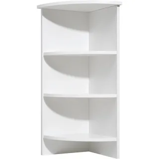 Saphir Eckregal »Quickset 335 Abschlussregal für Unterschrank, 33 cm breit, 81 cm hoch« 3 feste Böden, Regal in Weiß, Bad-Regal, Badezimmerregal, weiß