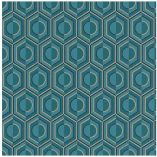 Rasch Textil Rasch Vliestapete »Sophia« Retro glatt, blau