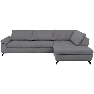 Beldomo Style Ecksofa , Anthrazit , Textil , Ottomane rechts, L-Form , 291x197 cm , Goldenes M , Typenauswahl, Fußauswahl, Stoffauswahl, seitenverkehrt erhältlich, individuell planbar , Wohnzimmer, Sofas & Couches, Wohnlandschaften, Ecksofas