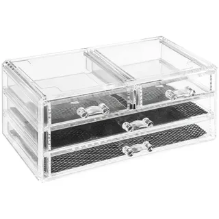 5five - schmuckkästchen mit 4 schubladen "selena" transparent