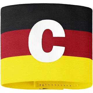 Jako Unisex Kapitänsbinde, Schwarz/Rot/Gelb, L-XL