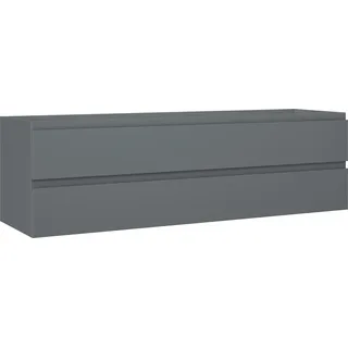 Mexen Orio Badezimmerschrank für Waschbecken 160 cm, 2 Schubladen, Graphit matt - 91A10-16047-2-BFF66 - Grau