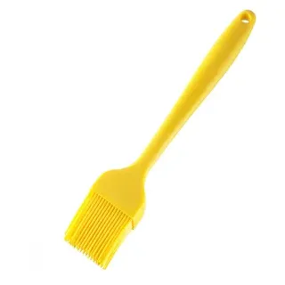 WESTMARK Silicone Brat-/Backpinsel, Küchenpinsel aus pflegeleichtem Silikon, Farbe: gelb
