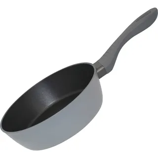 Hochwertige ELO Bratpfanne aus geschmiedetem Aluminium, Ø 24 cm, aschgrau ideal für alle Herdarten und spülmaschinengeeignet - Grau