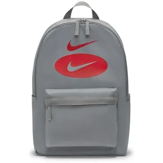 Nike Unisex – Erwachsene Heritage Rucksack, Particle Grey/University Red, Einheitsgröße