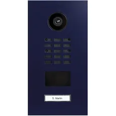 DoorBird D2101V IP Video Türstation, Nachtblau (RAL 5022) | Video-Türsprechanlage mit 1 Ruftaste, RFID, HD-Video, Bewegungssensor