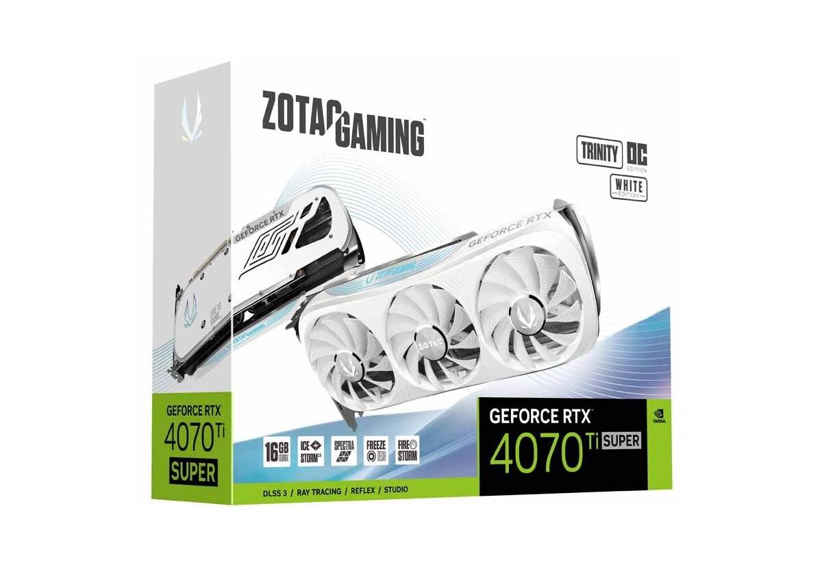 Bild von RTX 4070 Ti SUPER Trinity OC White Edition 16 GB GDDR6X ZT-D40730Q-10P