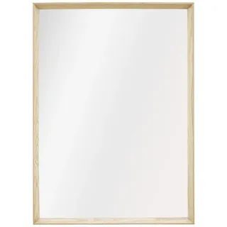 Wandspiegel , Eichefarben , Holz, Glas , Eiche , massiv , rechteckig , 52x72.5x4 cm , senkrecht montierbar , Spiegel, Wandspiegel