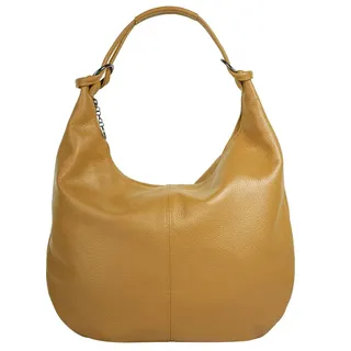 Cluty Shopper echt Leder, Made in Italy, gelb