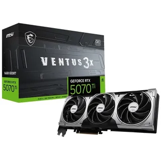 MSI GeForce RTX 5070 Ti VENTUS 3X OC 16GB GDDR7 Grafikkarte