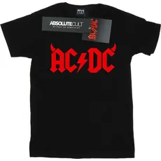 AC/DC, Jungen, Shirt, Jungen Horns Logo TShirt, Schwarz, (140)