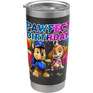Offizielles Paw Patrol Skye and Chase Perfect Birthday Doppelwandiger Edelstahl-Thermobecher