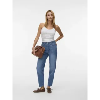 Vero Moda Tessa Mom Ra380 Hochtaillierte Jeans - Medium Blue Denim, - 27 - 32