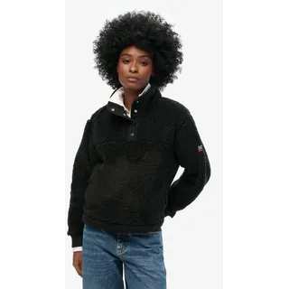 Superdry Super Soft Henley Sweatshirt - Black - S