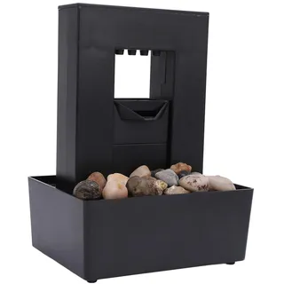 Kleiner Entspannungs-Tischbrunnen und Wasserfall für den Innenbereich, Wasserfall-Dekoration für Zuhause, Schlafzimmer, Wohnzimmer, Büro