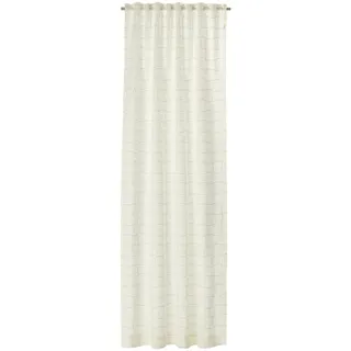 Schöner Wohnen Fertigvorhang , Creme , Textil , Uni , 125x250 cm , für Stange und Schiene geeignet, mit Kombiband , Heimtextilien, Vorhänge, Fertigvorhänge