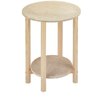 Mueblear 21000 gazte Tisch rund Holz ohne Nagellack, Holz, Sans Vernis, 40x75cm