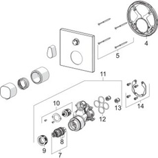 Bild von 8113956233 FM-Set f. Brausebatt. HANSALIVING