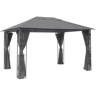 Konifera Pavillon Athen 3 x 4 m inkl. 4 Seitenteile Grau