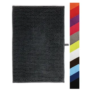 MSV Badteppich Dunkelgrau 90 x 60 cm