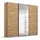 Schwebetürenschrank OTELI 203 x 229 x 68 cm Braun/Beige