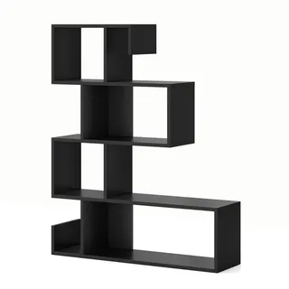 Fantask Bücherregal 80 x 22 x 100 cm Schwarz